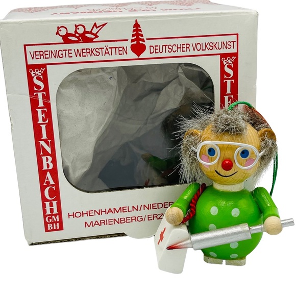 STEINBACH balding Doctor ornament Handmade GERMAN Christmas - Picture 1 of 12